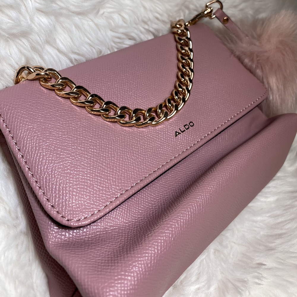 ALDO Pom-Pom Top Handle Bag
